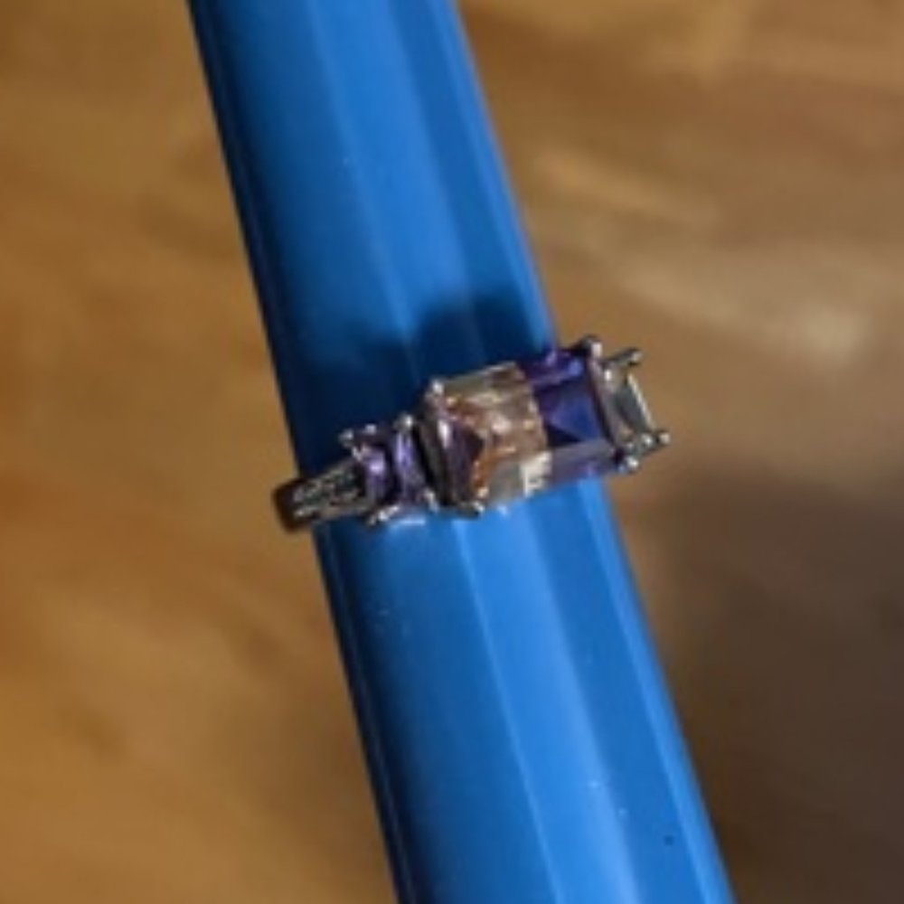 Ametrine Ring in Sterling Silver Sz. 7-1/4 - Picture 10 of 11